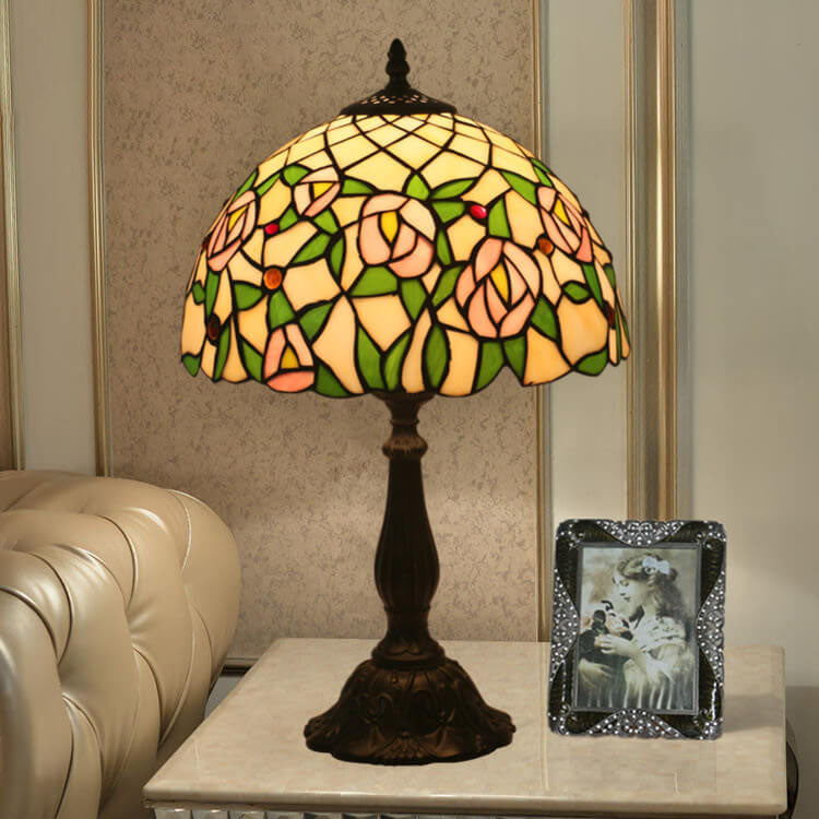 Resin Zinc Alloy Glass Table Lamp