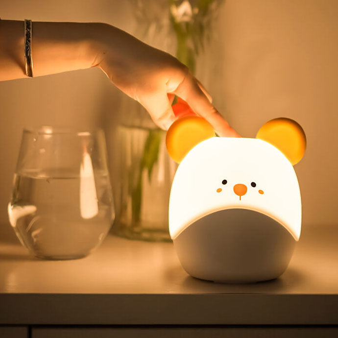 Cartoon Mouse Silicone Soft Table Lamp