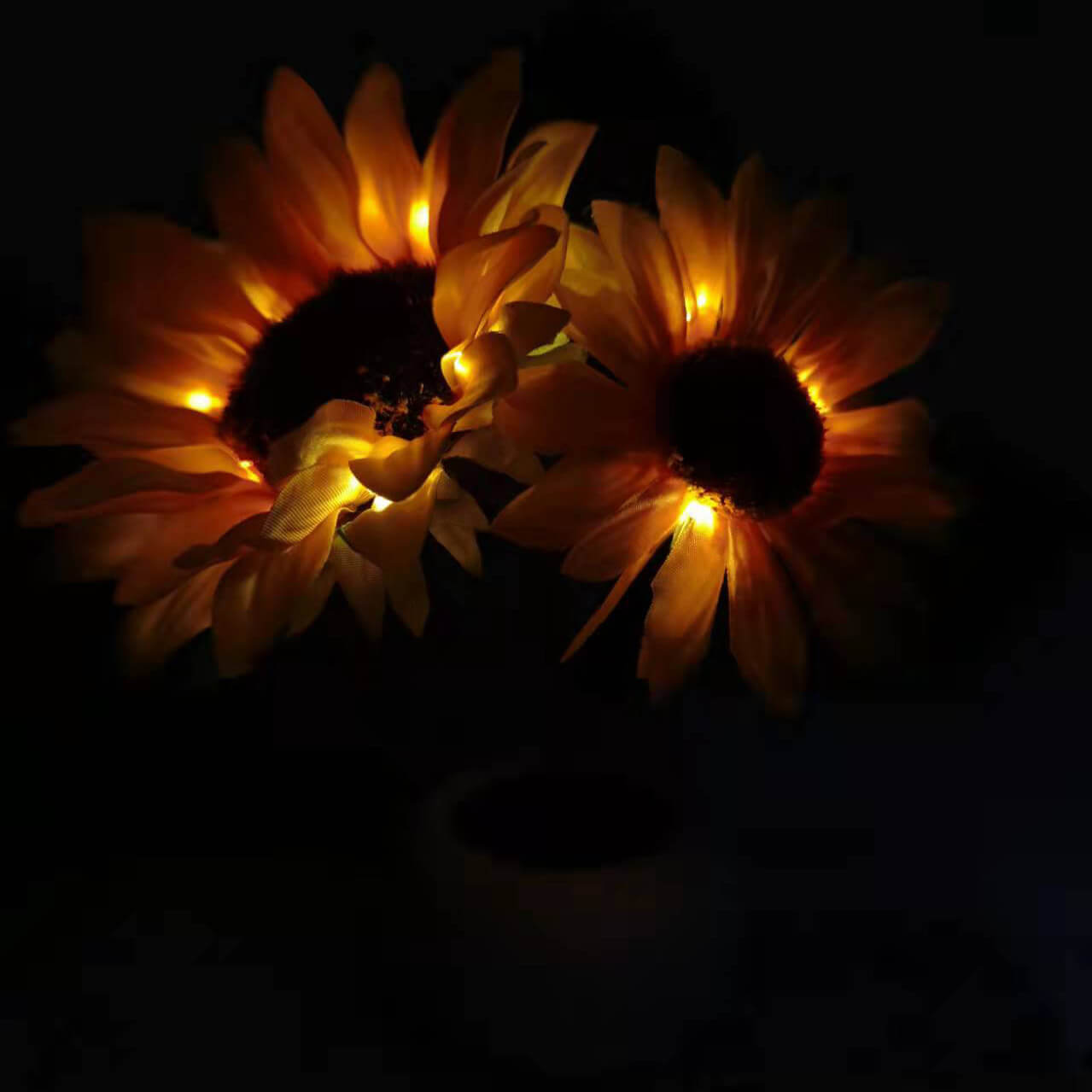 Simulation Sunflower Night Table Lamp