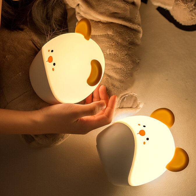 Cartoon Mouse Silicone Soft Table Lamp