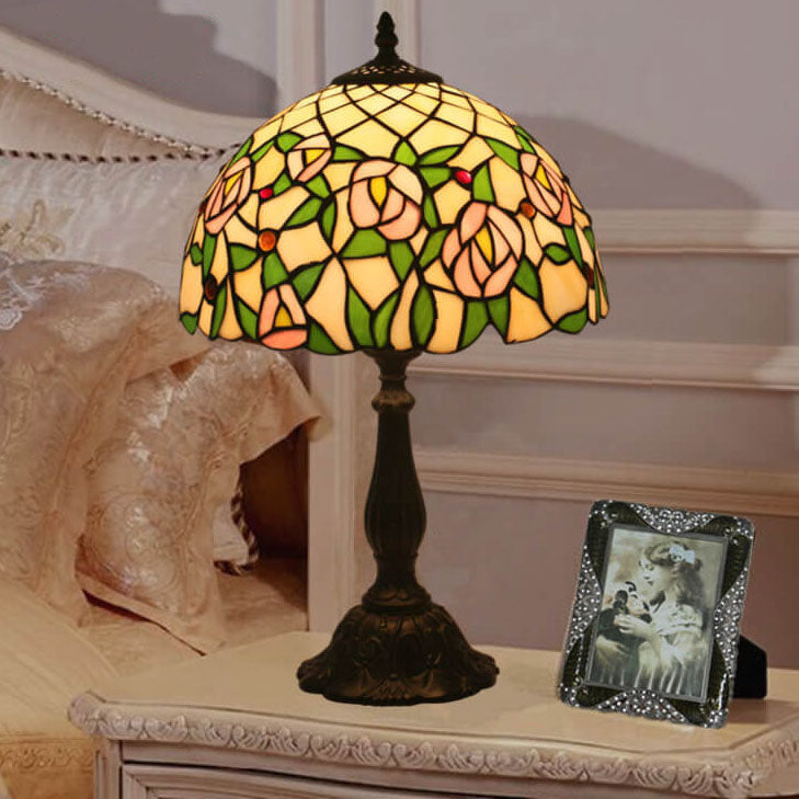 Resin Zinc Alloy Glass Table Lamp
