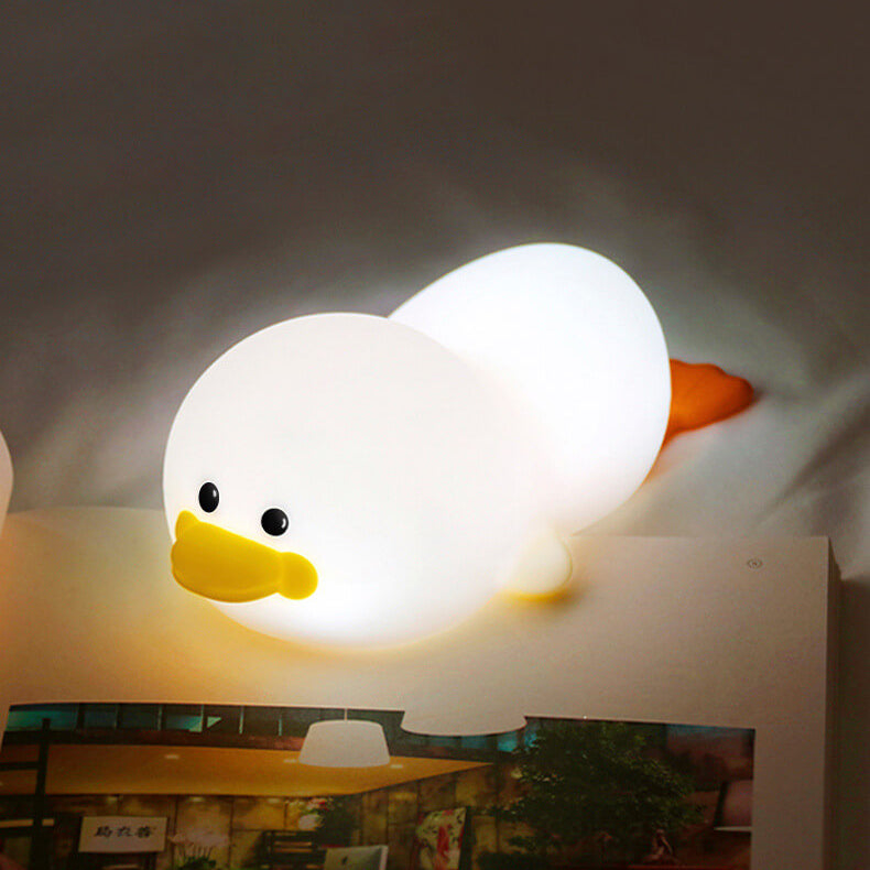 Cute Duck Silicone Rechargeable Table Lamp