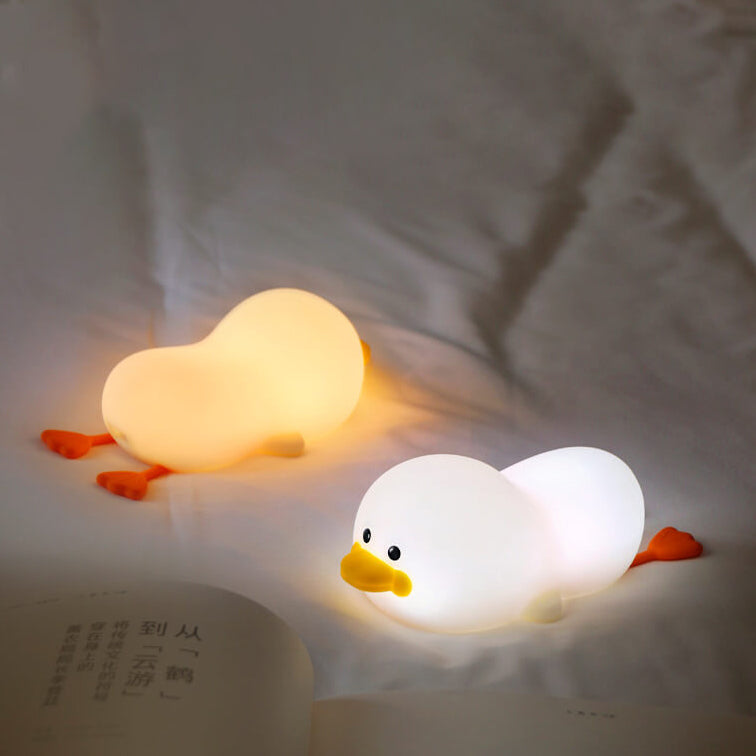 Cute Duck Silicone Rechargeable Table Lamp