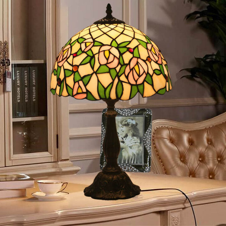 Resin Zinc Alloy Glass Table Lamp