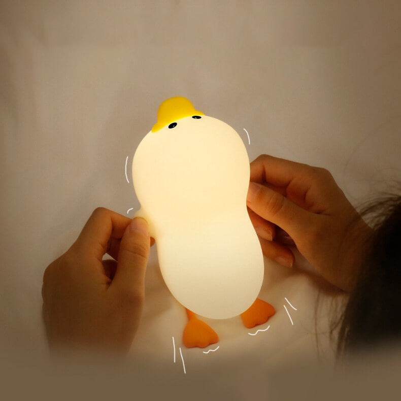 Cute Duck Silicone Rechargeable Table Lamp