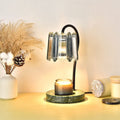 Glass Cone Suzutan Marble Table Lamp