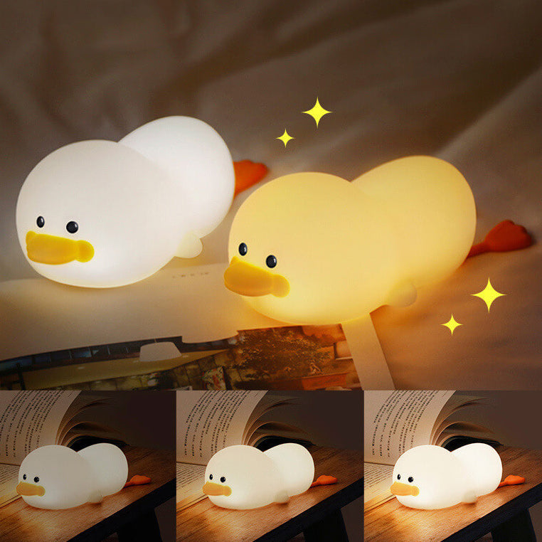 Cute Duck Silicone Rechargeable Table Lamp
