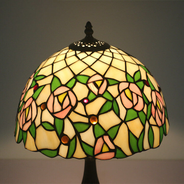 Resin Zinc Alloy Glass Table Lamp