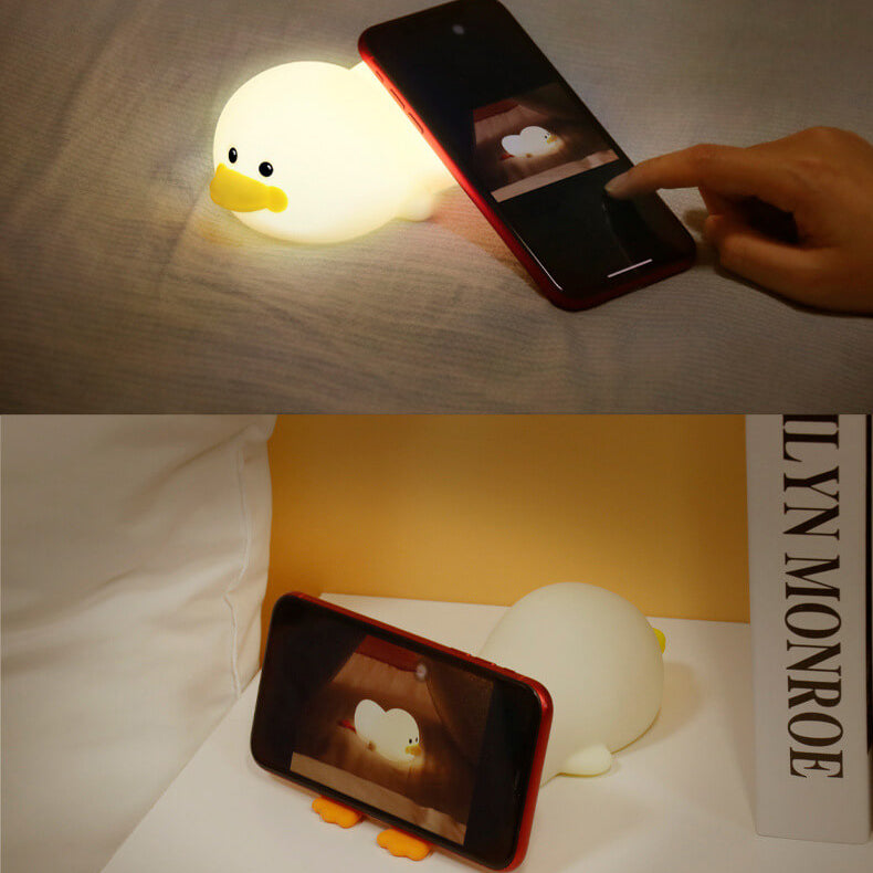 Cute Duck Silicone Rechargeable Table Lamp