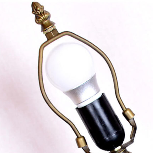 Tulip Stained Glass Round Table Lamp