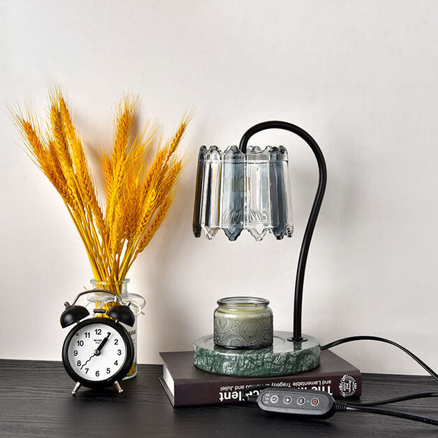 Glass Cone Suzutan Marble Table Lamp