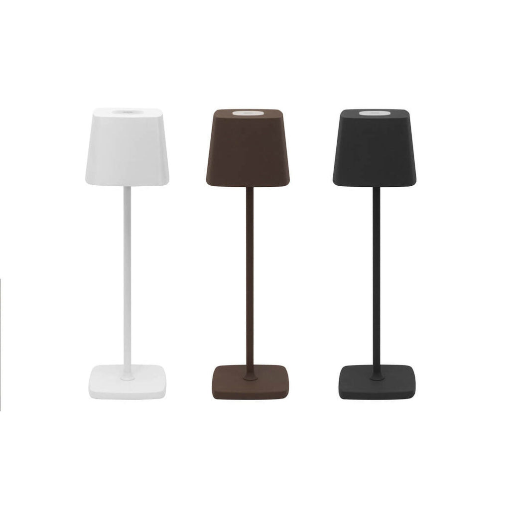 Square Solid Color Aluminum Table Lamp