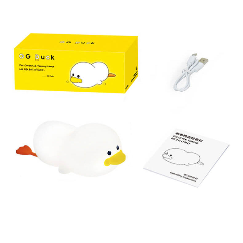 Cute Duck Silicone Rechargeable Table Lamp