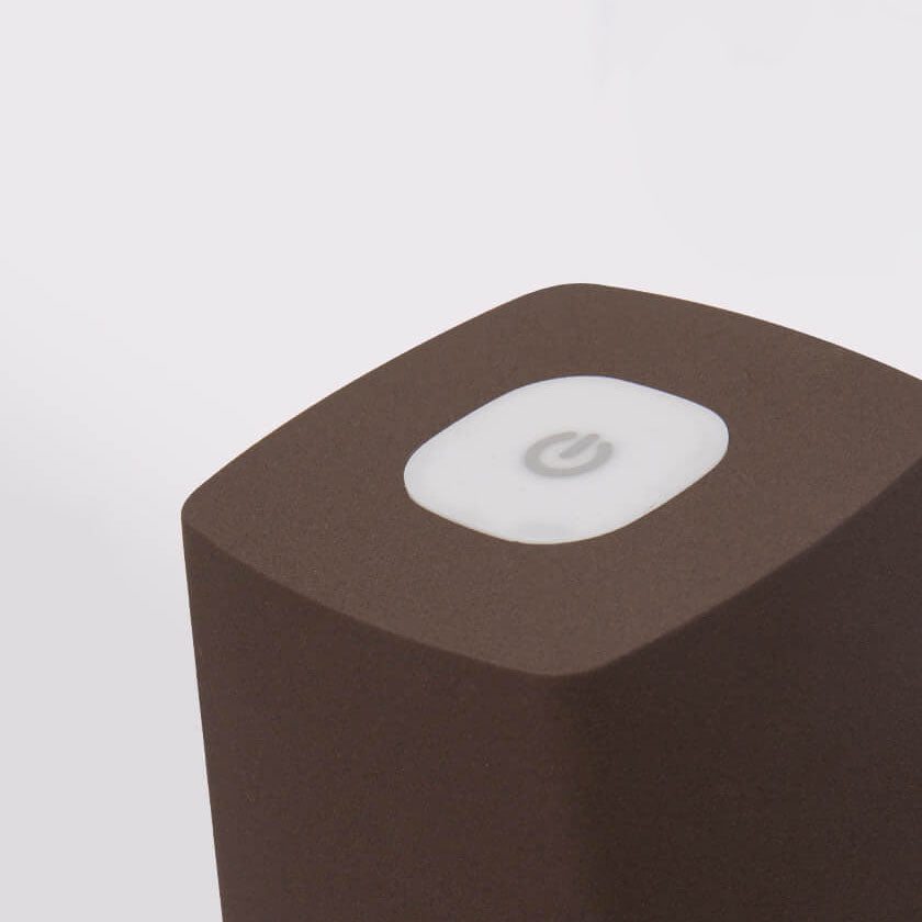Square Solid Color Aluminum Table Lamp