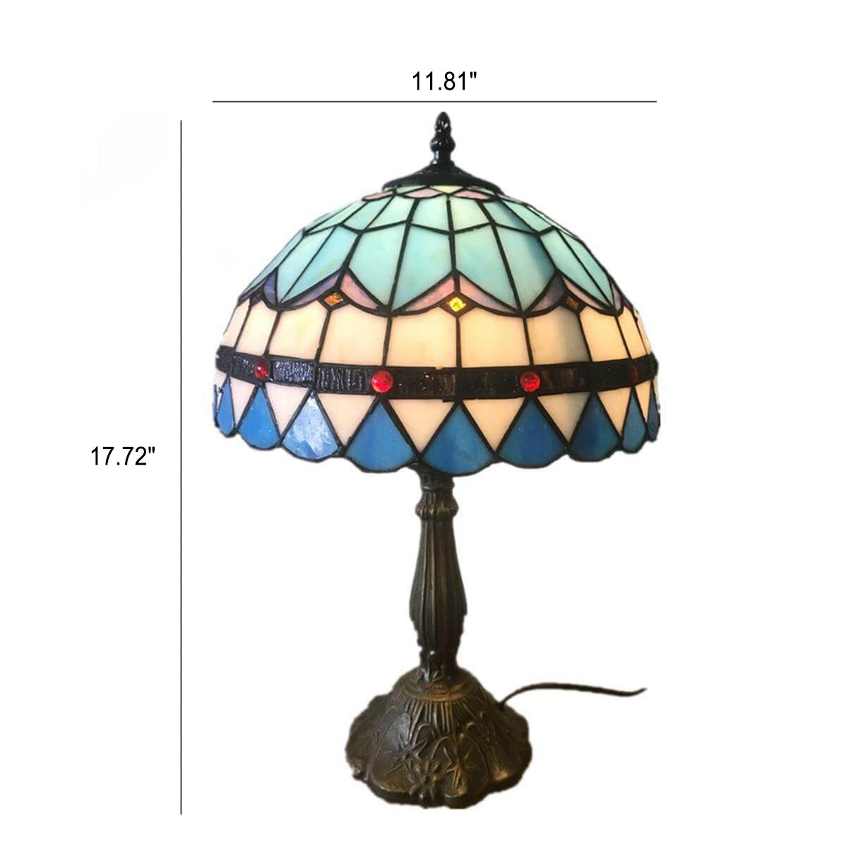 Resin Alloy Glass Table Lamp