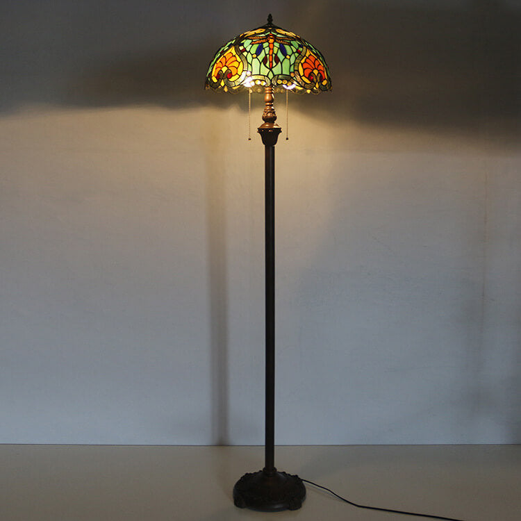 Dragonfly Glass Resin 2-Light Floor Lamp