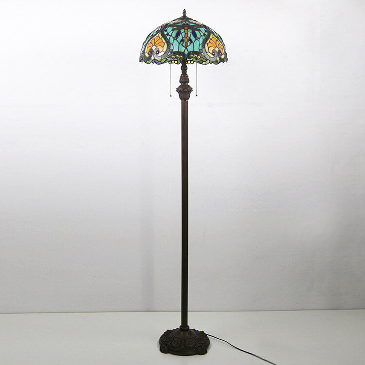 Dragonfly Glass Resin 2-Light Floor Lamp