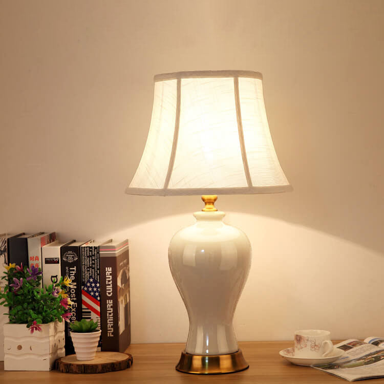 Fabric Vase Table Lamp