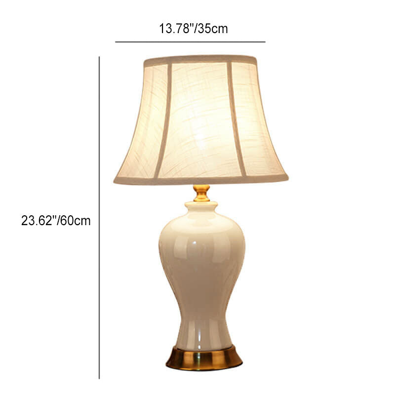 Fabric Vase Table Lamp