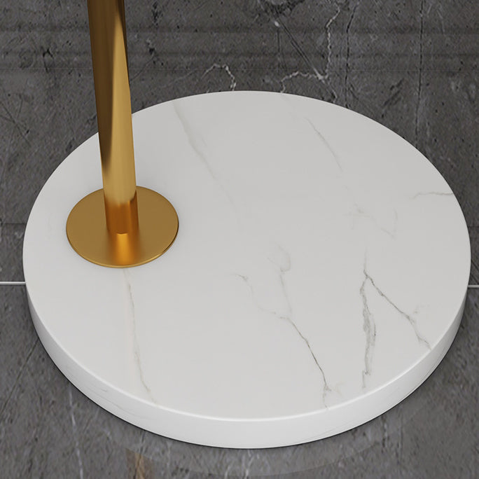 Pleated PVC Iron Pole Floor Lamp