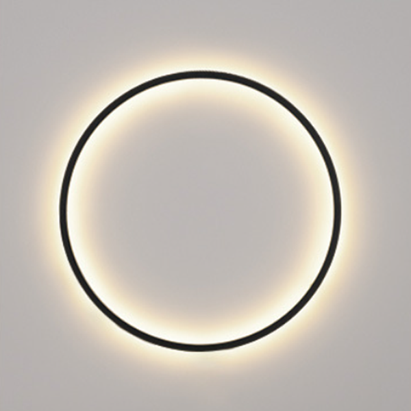Aluminum Acrylic Circle Ring Wall Lamp