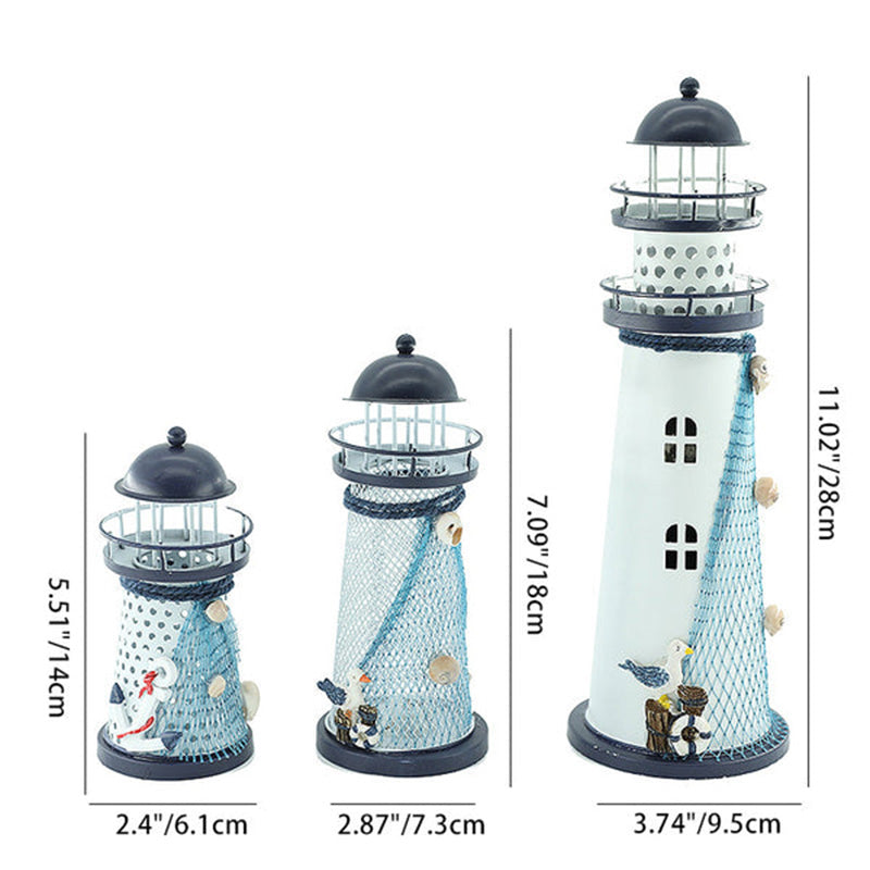 Lighthouse Shape Round Iron Table Lamp