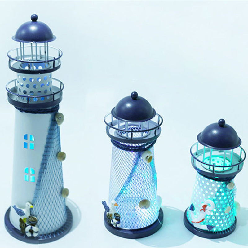 Lighthouse Shape Round Iron Table Lamp