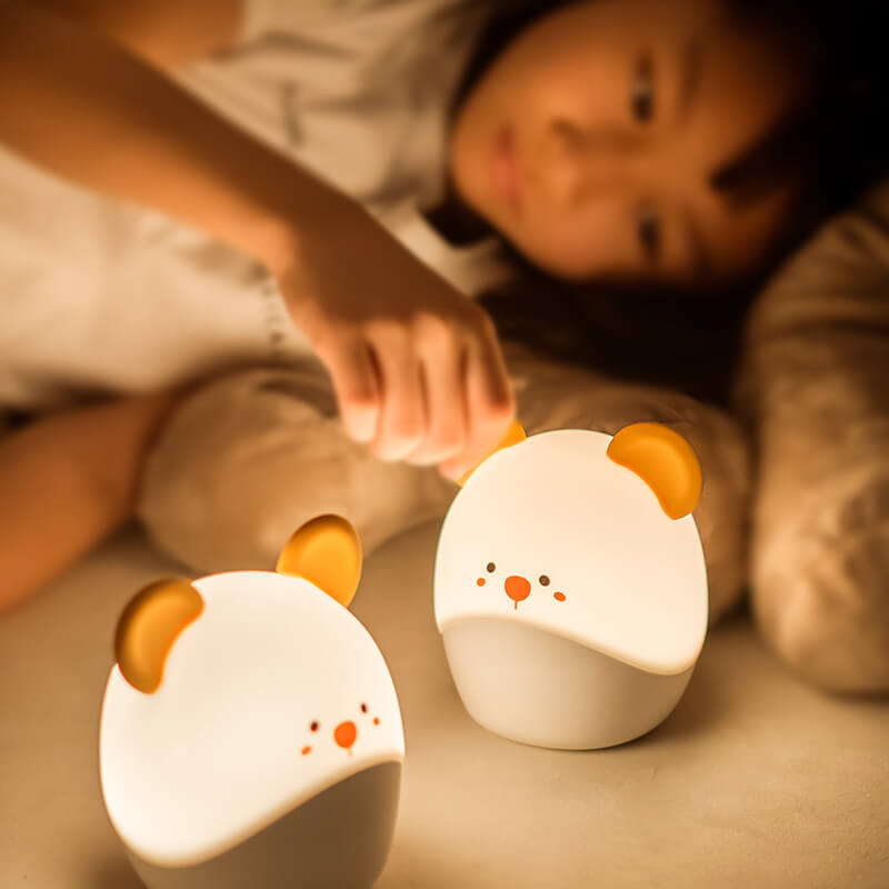 Cartoon Mouse Silicone Soft Table Lamp