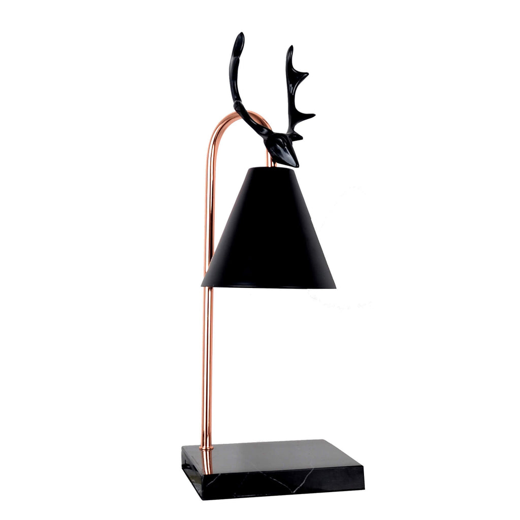Antler Pure Black White Table Lamp