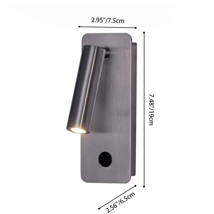 Rotatable Rectangular Durable Aluminum Wall Lamp
