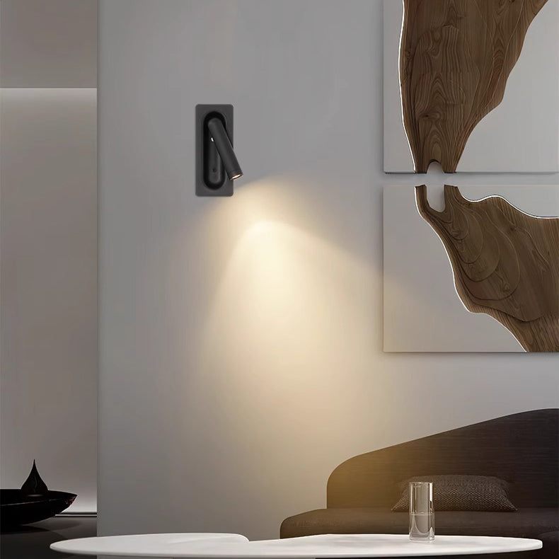 Rectangular Aluminum Concealed Switch Wall Lamp