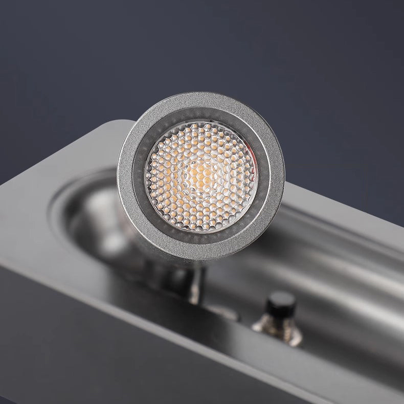 Rectangular Aluminum Concealed Switch Wall Lamp