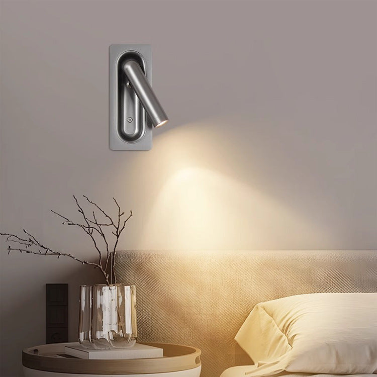 Rectangular Aluminum Concealed Switch Wall Lamp