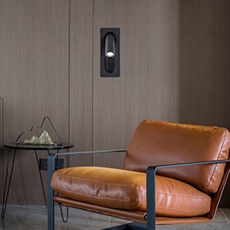 Rectangular Aluminum Concealed Switch Wall Lamp