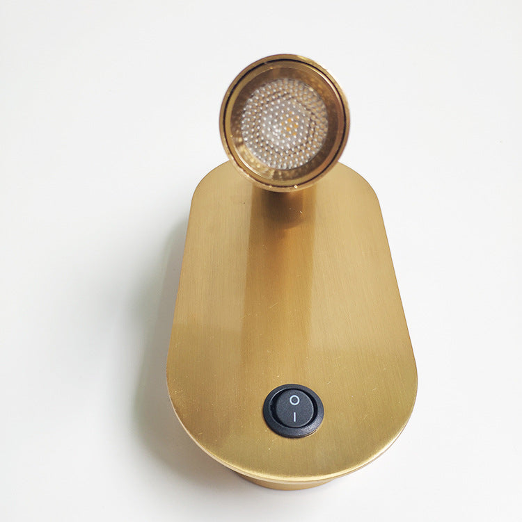 Oval Aluminum Bedside Reading Wall Lamp