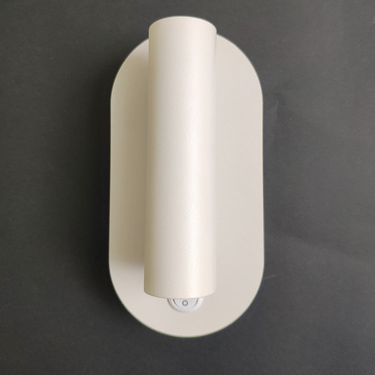 Oval Aluminum Bedside Reading Wall Lamp