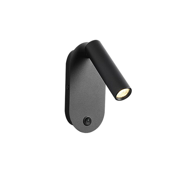 Oval Aluminum Bedside Reading Wall Lamp