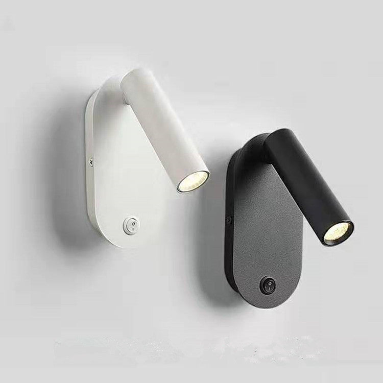 Oval Aluminum Bedside Reading Wall Lamp