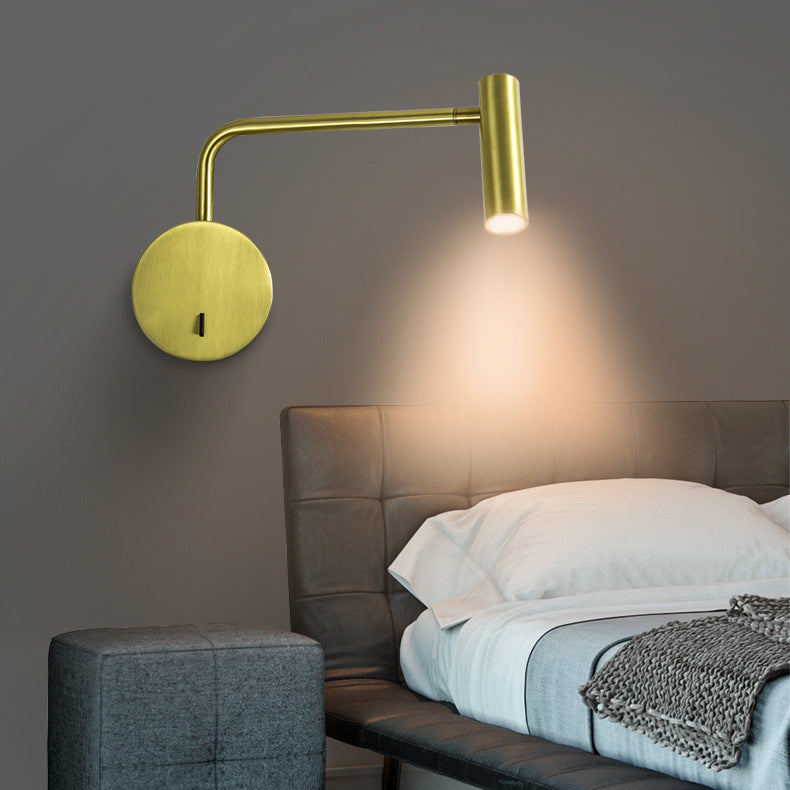 Cylinder Round Aluminum Iron Wall Lamp