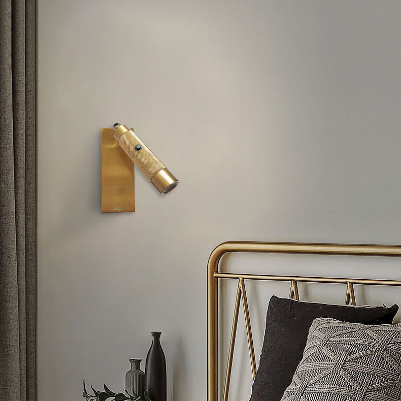 Rectangular Cylinder Aluminum Charger Wall Lamp