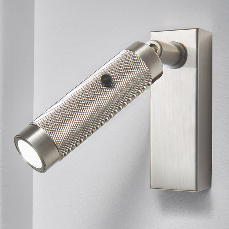 Rectangular Cylinder Aluminum Charger Wall Lamp
