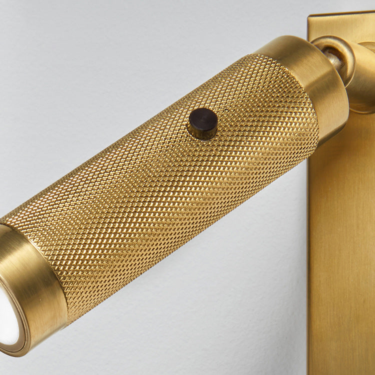 Rectangular Cylinder Aluminum Charger Wall Lamp