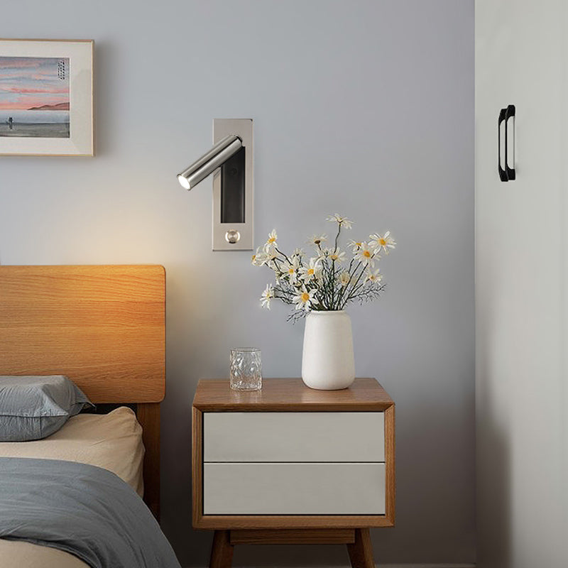 Rectangular Recessed Aluminum Space-Saving Wall Lamp