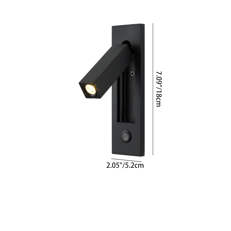 Geometric Recessed Aluminum Multi-Angle Wall Lamp