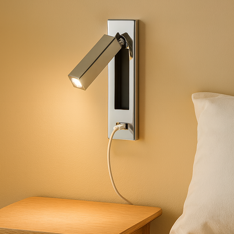 Geometric Recessed Aluminum Multi-Angle Wall Lamp