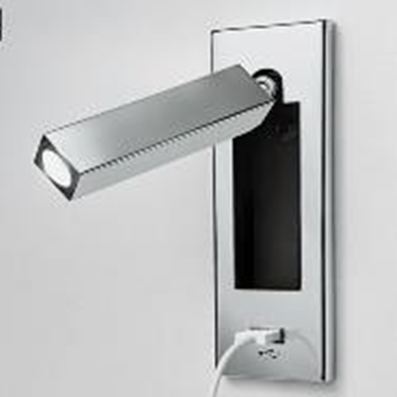 Geometric Recessed Aluminum Multi-Angle Wall Lamp