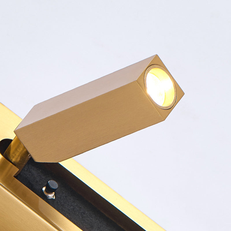 Geometric Recessed Aluminum Multi-Angle Wall Lamp