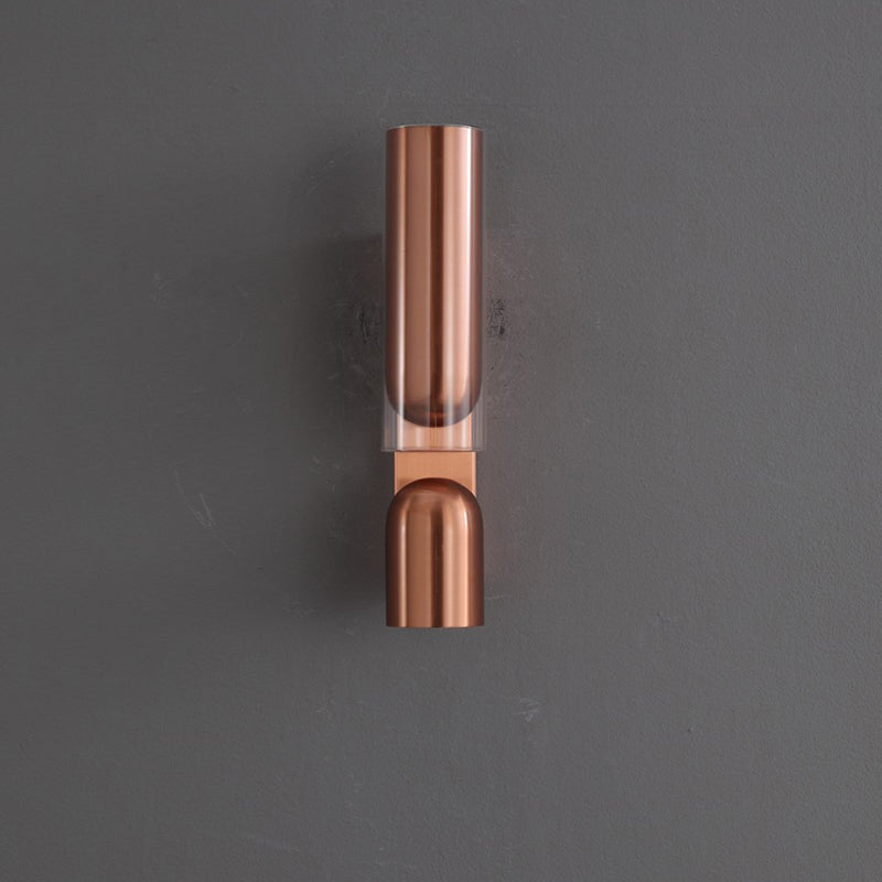 Cylinder Rectangular Acrylic Dual 2-Light Wall Lamp