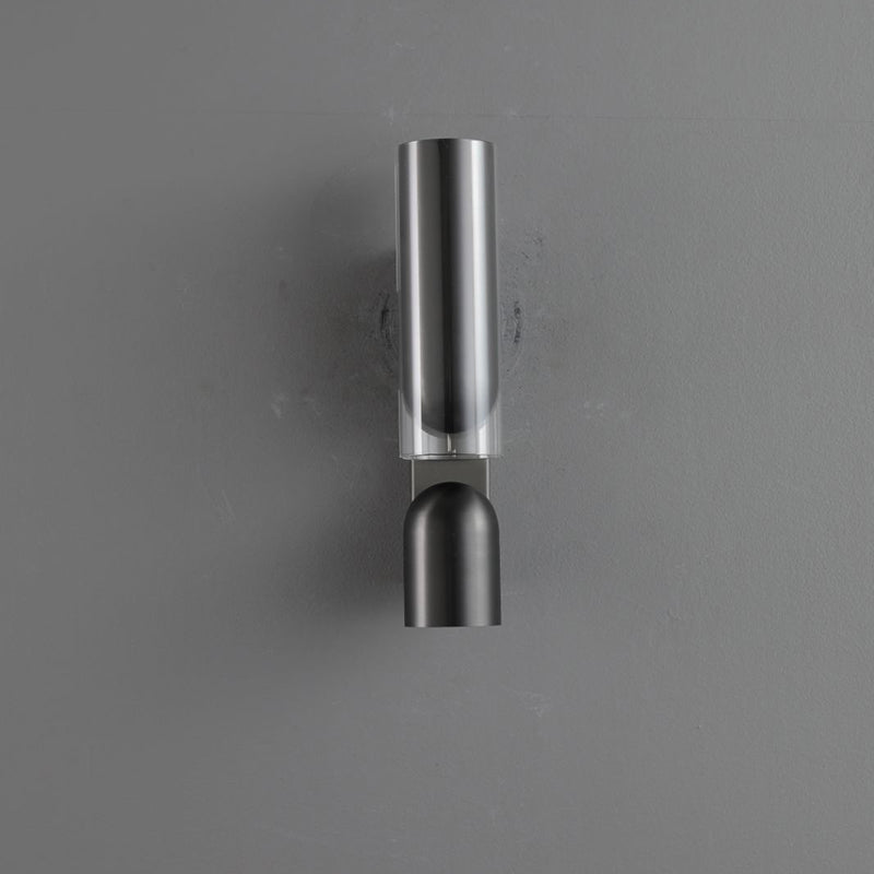 Cylinder Rectangular Acrylic Dual 2-Light Wall Lamp