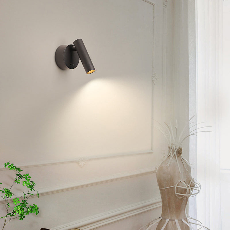 Aluminum Round Cylinder Living Wall Lamp
